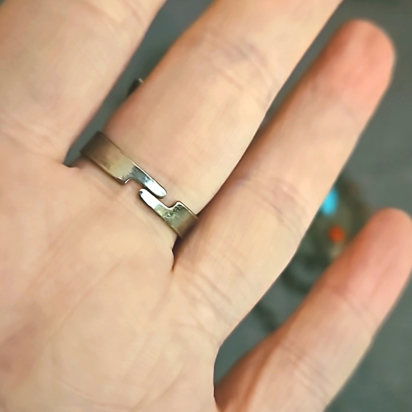 Southwest native style ring & necklace red & turquoise - Picture 8 of 9